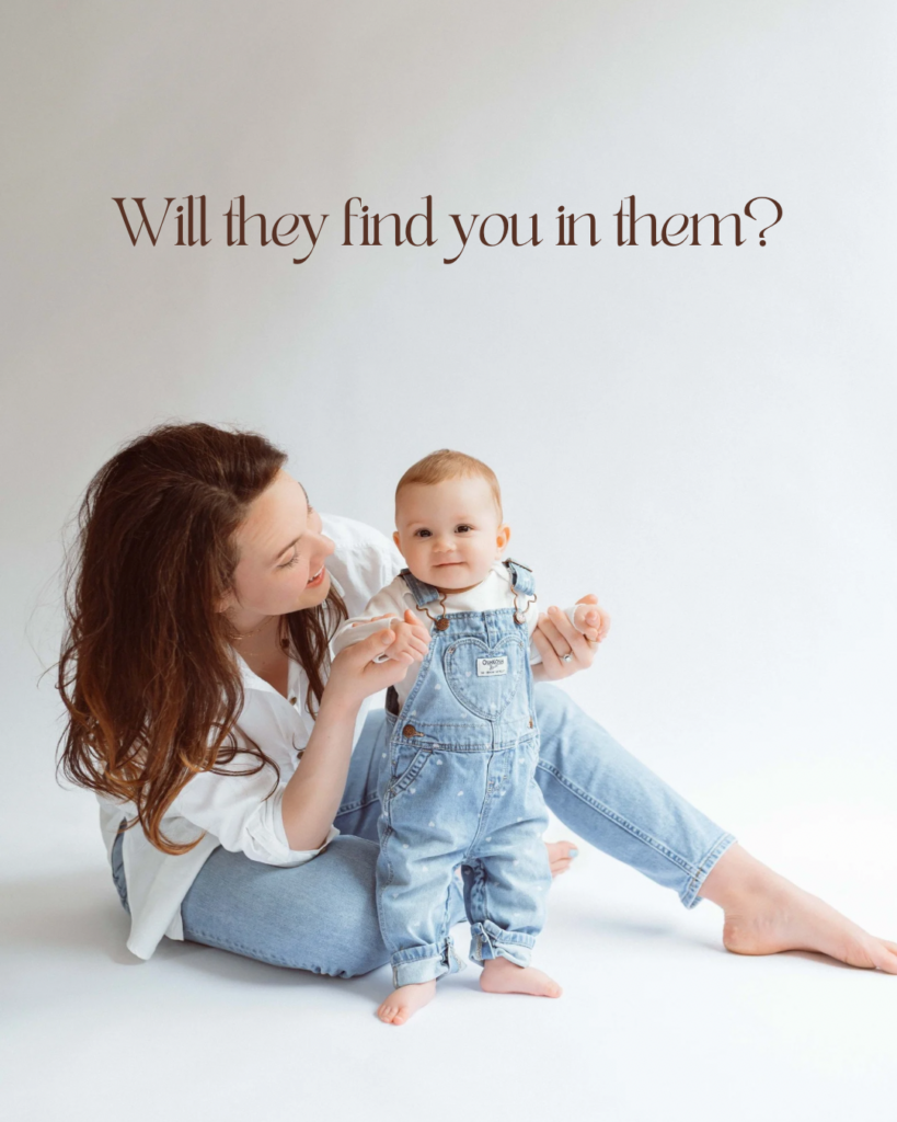 Mom helping baby stand during spring mini session at Annapolis photography studio